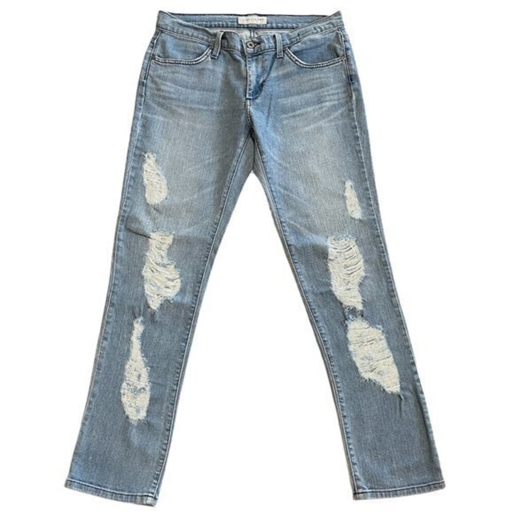 James Jeans Neo Beau Joy Ride Distressed Jeans Size 27